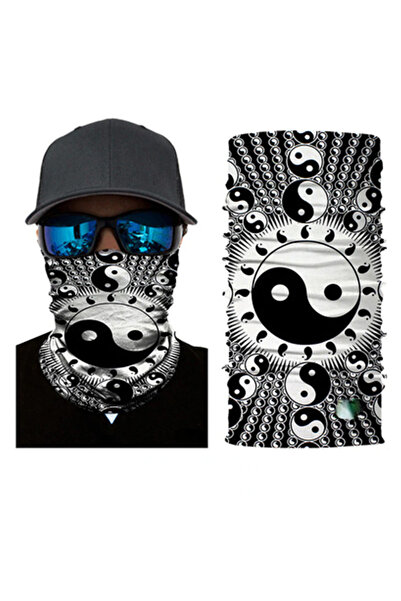 Choice قناع هالوين على شكل جمجمة روبوت رائعة بمقاس واحد 6 وشاح وعصابة رأس جوك...