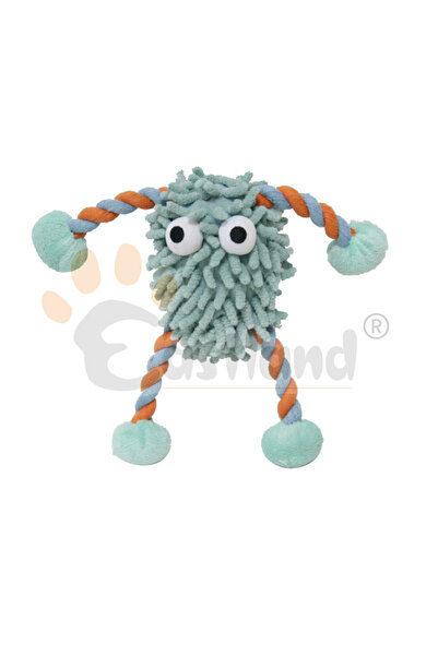 Eastland Plush Monster Dog Toy with Sound and String 10cm