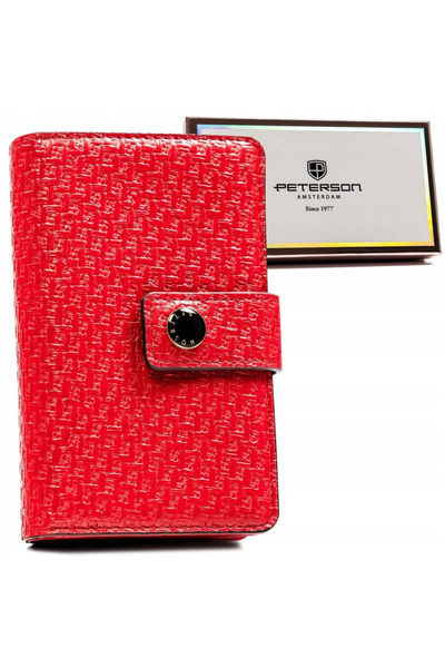 Other Vertical women's wallet made of -leather decorated with embossing - Peterson