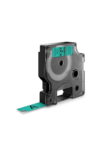 Dymo DY45019 LabelManager D1, 12 мм x 7 м, черно/зелено