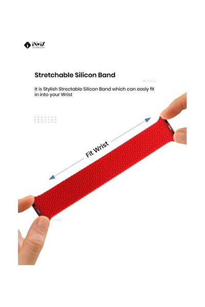 ineix Braided Solo Loop Stretchable Replacement Strap For Apple Watch
