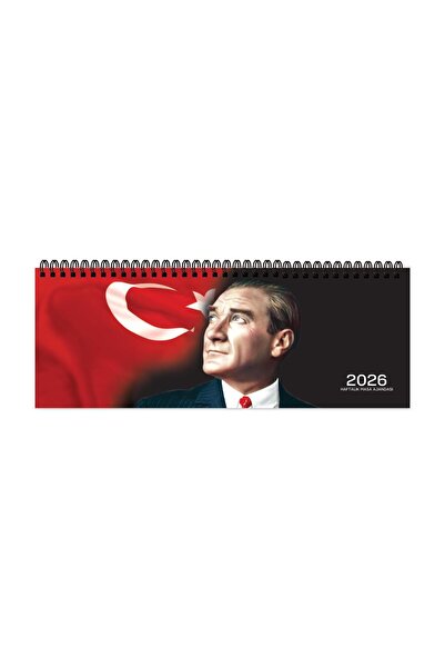 KESKİN COLOR Keskin 2026-AJ-65 12*33,5 Spr.Haftalık Masa Ajandası-Atatürk