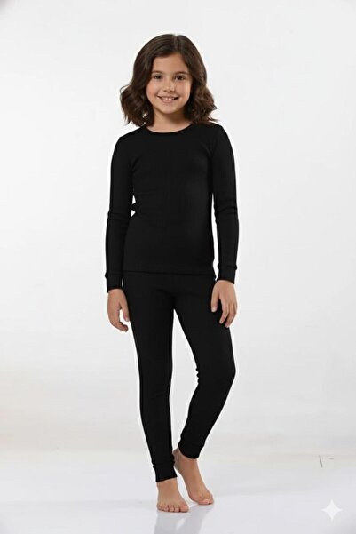 Tutku Erkek Çocuk Termal Alt-üst Takım Siyah