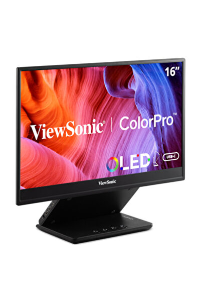 ViewSonic Monitor OLED 16", Full HD, HDMI, USB Type-C, USB, Negru