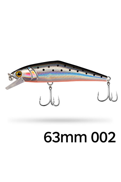Choice طُعم سمكة صغيرة غاطسة D1 D-CONTACT مقاس 63 مم - 002، طُعم سمكة صغيرة غ...