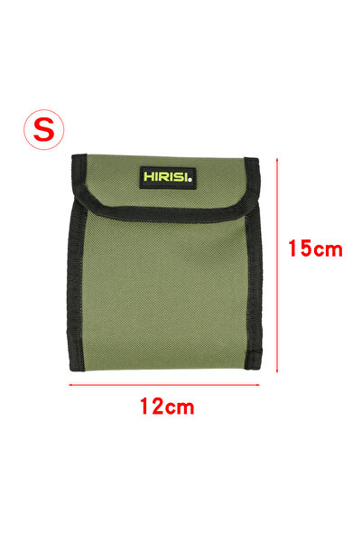 HIRISI حقيبة أدوات صيد السمك S حقيبة تخزين ملحقات أدوات صيد سمك الشبوط ومحفظة...