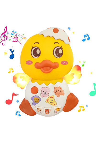 RCO Jucarie interactiva muzicala cu functii si lumini, Ratusca RCO, 15 x 12 c...