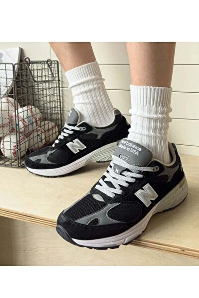 New Balance 993 Casual Athlesiure/Colorblock Sneakers Shoes Gray/Black For Men/Women/Students