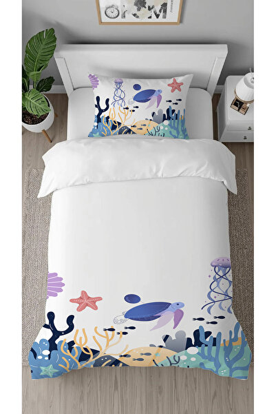 GREENDECOR Starfish Ocean Pink Patterned Digital Printed Special Design Styli...