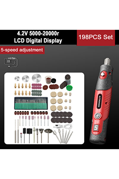 Choice16 مجموعة من 198 قطعة من النوع A، 5000-20000 دورة في الدقيقة، 4.2 فولت،...