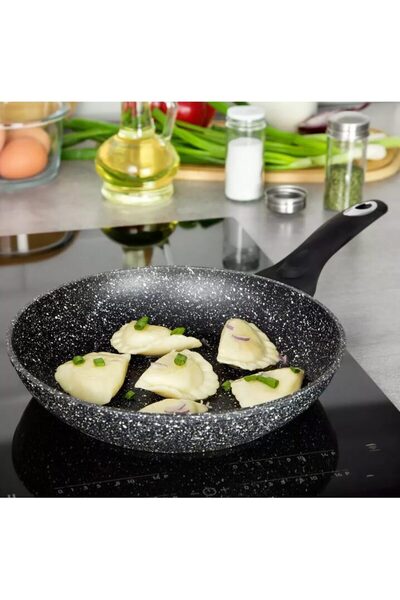 Klausberg Алуминиев тиган, мраморен, сив, 28 см