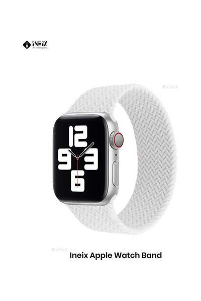 ineix حزام بديل مضفر قابل للتمدد بحلقة منفردة لساعة Apple Watch