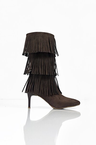 Diego Carlotti Γυναικείες μπότες με φούντες από καστόρι DC9918