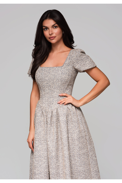 OMBRE Večerní šaty LA-OM-DLR220 - šedé