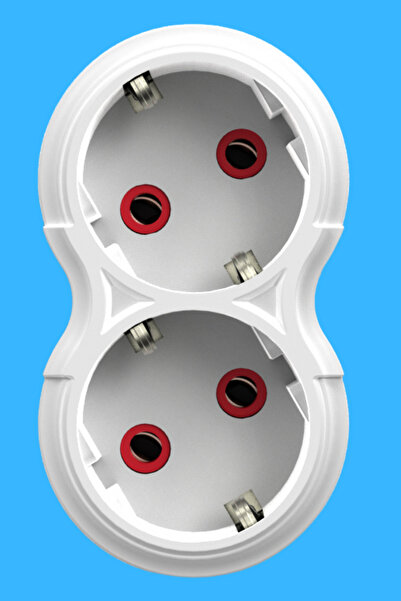 Rever 2'li Priz Topraklı 2li Golyat Priz, 2x Çoğaltıcı Grup Priz Fiş