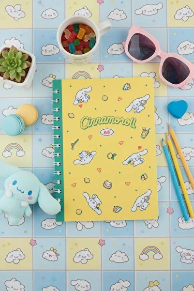 SANRIO Lisanslı Cinnamoroll Retro Koleksiyonu A5 PP Tel Ciltli Defter (80 Sayfa)