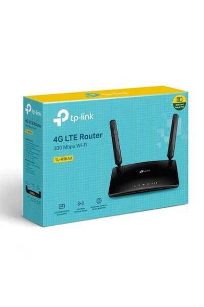 TP-LINK Δρομολογητής TL-MR150 N300, 802.11n/300Mbps, LAN/WAN, Μαύρο