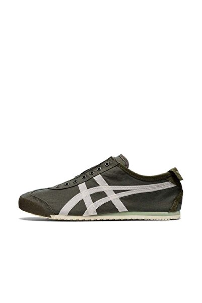 Onitsuka Tiger Men and Women MEXICO 66 Slip-On Canvas Casual Athlesiure Shoes Deep Green