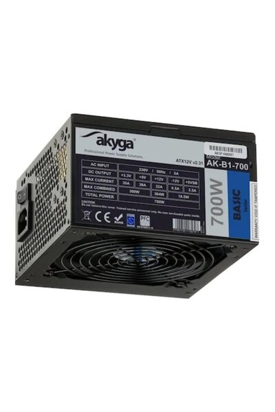 Akyga Sursă de alimentare 700W Black Edition P4+4 PCI-E SATA PFC 12 cm