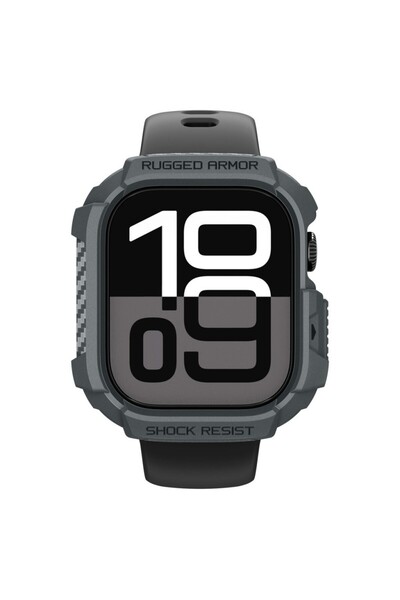 Spigen Θήκη Apple Watch 46mm Σειρά 11/10 Rugged Armor 2 Σκούρο Γκρι - ACS10500