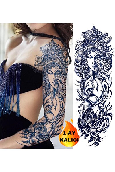 Mecit Tuhafiye 1 AY KALICI TAM BOY KOL KAPLAMA KIZ GEÇİCİ DÖVME