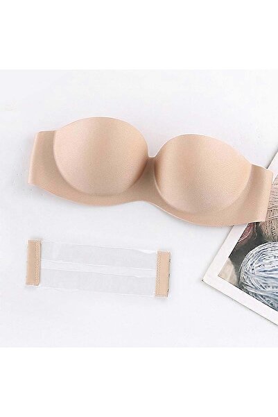Merry See Dikişsiz Balensiz Hafif Destekli Lazer Kesim İzbırakmaz Görünmez Straplez Sütyen
