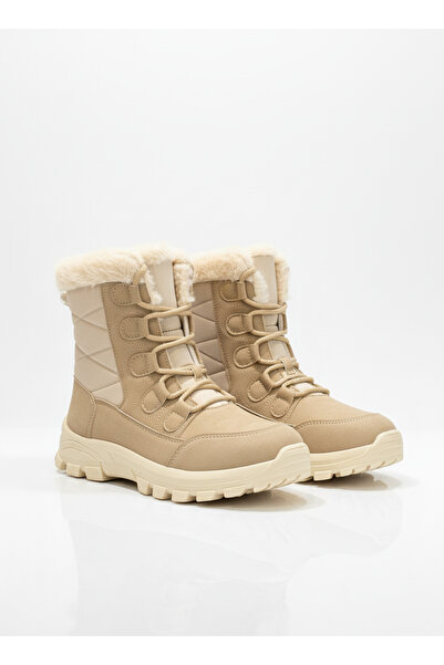 Runnix Shoes SNORA Termal Taban Kürklü Kadın Kar Botu, Su Geçirmez Kalın Taban Kışlık Outdoor Bot