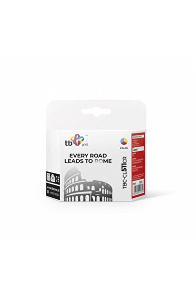 TB Print Мастилена касета, TBC-CL511CR, Съвместима с Canon Pixma IP 2700, Мно...