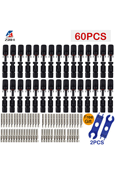 Choice5 60pcs-30pairs 200/100/40/20/10/5 Pcs DC Solar Connector 1000V30A Pane...