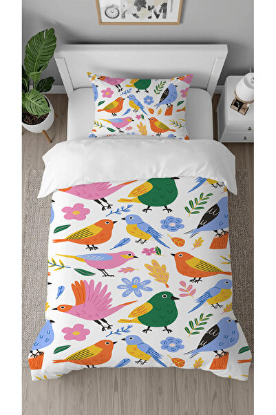 GREENDECOR Bülbül Leaf Nature Flower Patterned Digital Printed Specially Desi...