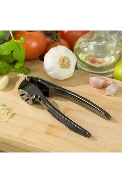 Kinghoff Presa pentru usturoi, inox, 16 x 4,5 cm,