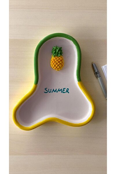 Perazayn Decorative Presentation and Jewelry Plate Model Cifer Color Frame-Pineapple Charm