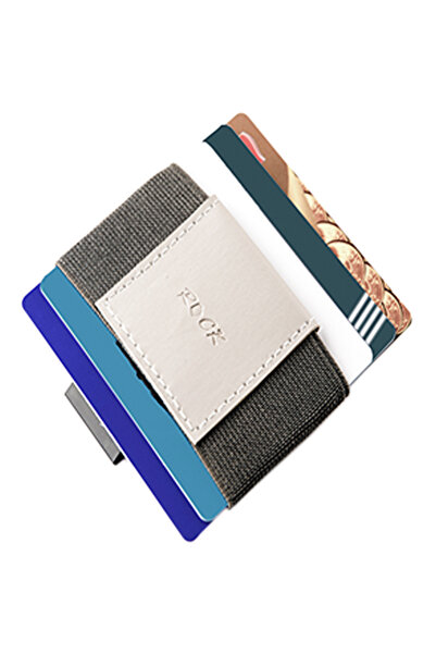 Rock Smart wallet, gray leather