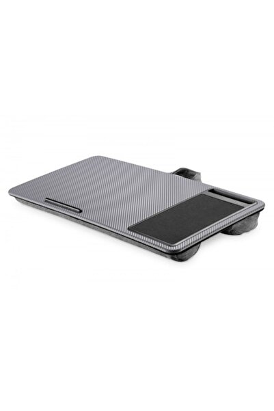 Digitus Laptop Stand, Plastic, with Mousepad and Phone Holder, Up to 17", Grey