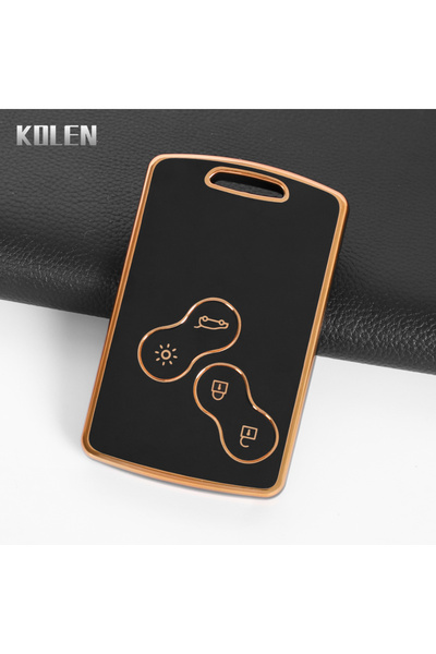 Choice3 غطاء حماية أسود اللون من مادة TPU لمفتاح السيارة، متوافق مع سيارات ري...