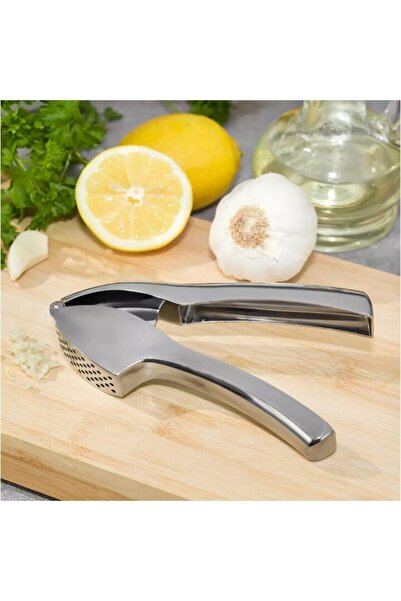 Kinghoff Presa usturoi, din inox, 4x3x15.5 cm,