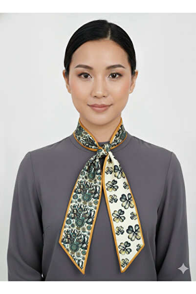 nehir eşarp Çift Taraflı Uzun Kravat Fular