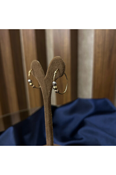 Arpaş 14 Ayar Dorika Daire Küpe