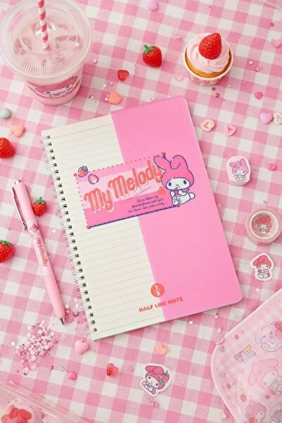 SANRIO Lisanslı My Melody Retro Koleksiyonu B5 PP Tel Ciltli Defter (80 Sayfa)