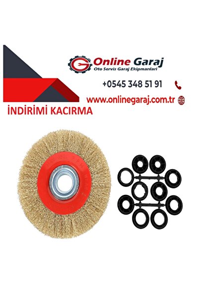 Rico HT Profesyonel Pas Temizliği Taş Motoru Çelik Tel Fırçası 175mm