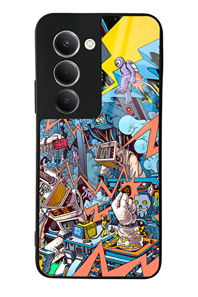 Spoyi Xiaomi Redmi 15 Compatible Retro Machine Design Glossy Phone Case