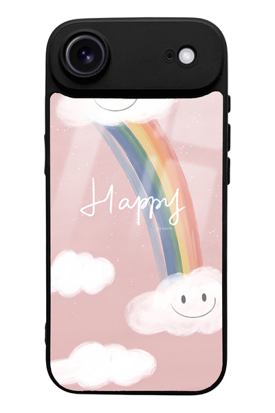 Spoyi iPhone 17 Compatible Air Happy Cloude Designed Glossy Phone Case