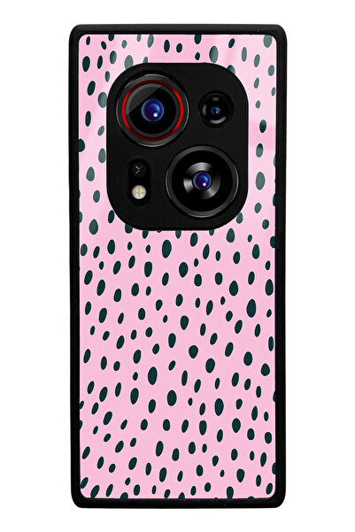 Spoyi Tecno Phantom X2 Pro Compatible Pink Speckle Design Glossy Phone Case