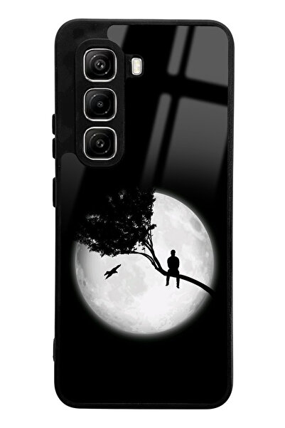 Spoyi Infinix Hot 50 Pro Gaze in the Moon Design Glossy Phone Case