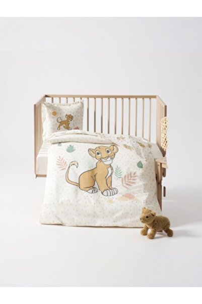 Özdilek Lion King Simba Happy Disney Licensed Baby Bedding Set – 100% Cotton