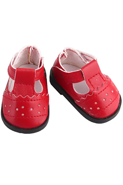 Choice أحذية دمية جلدية صغيرة حمراء مقاس 5.5 سم لدمية أمريكية BJD مقاس 1/6 مق...