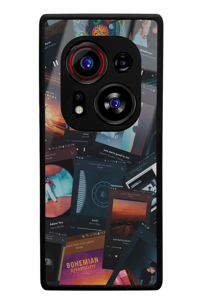 Spoyi Tecno Phantom X2 Pro Compatiblemusic Retro Design Glossy Phone Case