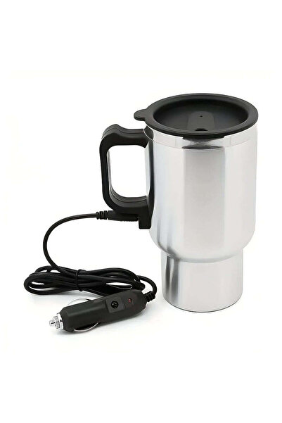 Olsenmark Electric Car Travel Mug, Stainless Steel, 0.5 L