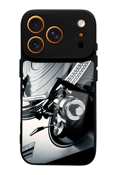 Spoyi Compatible with iPhone 17 Pro Record Label Design Glossy Phone Case