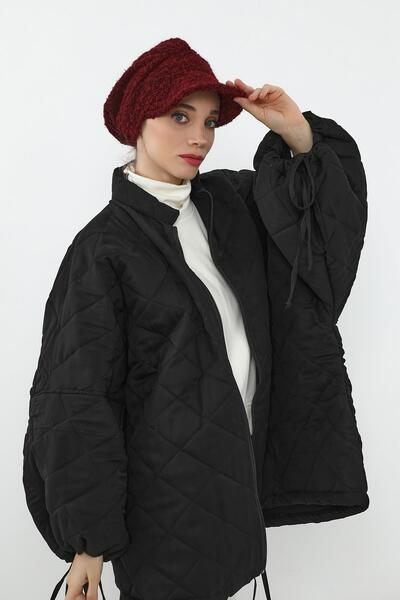 Aisha's Design Winter Visor Women's Furry Cashmere Hat Bonnet,B-73Tk